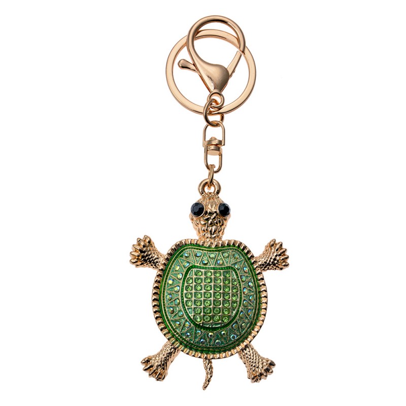 JZKC0122 Keychain Turtle Green Metal