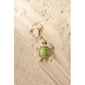 2JZKC0122 Keychain Turtle Green Metal