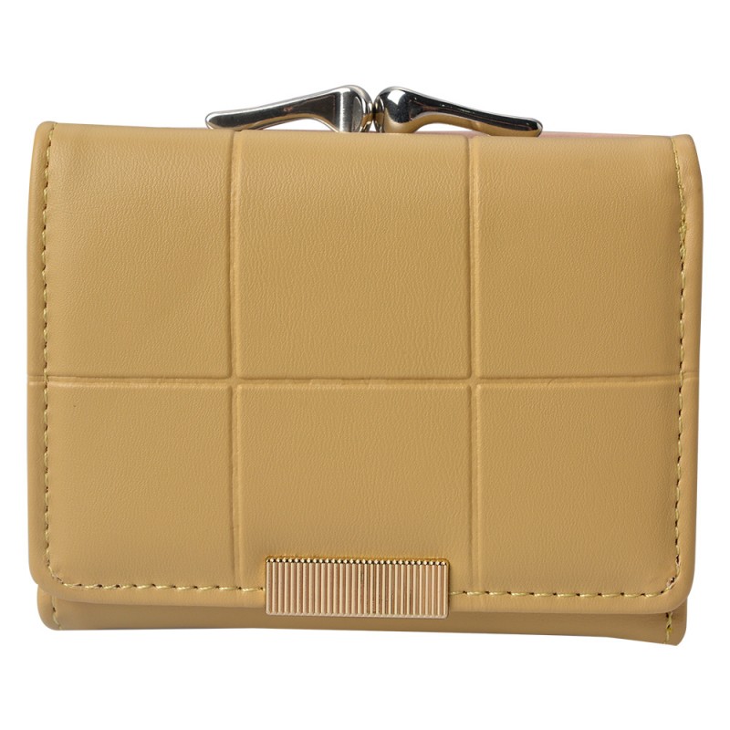 JZWA0168Y Wallet 10x8 cm Yellow Artificial Leather Rectangle