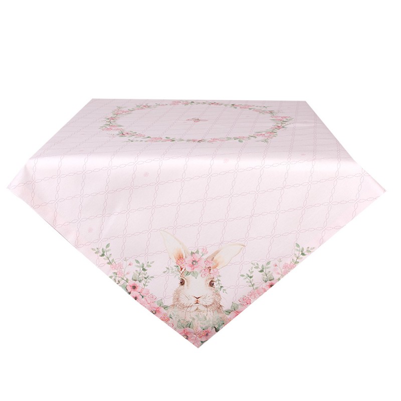 FEB05-1 Chemin de table 150x250 cm Rose Coton Lapin Nappe