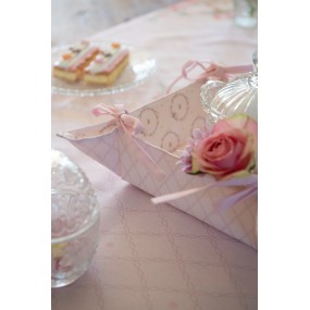 2FEB07-1 Tablecloth Ø 170 cm Pink Cotton Rabbit Round Table cloth