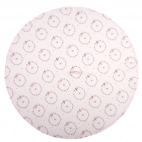 2FEB48-1 Asciugamani da cucina Ø 80 cm Rosa Cotone Coniglio Rotondo Asciugamano da cucina