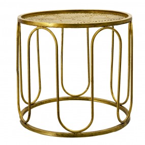 26Y4552 Side Table Ø 41x37 cm Gold colored Metal Round