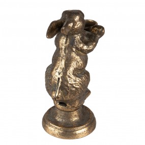 26Y5322 Candle holder Rabbit 10x7x16 cm Gold colored Iron Candle Holder