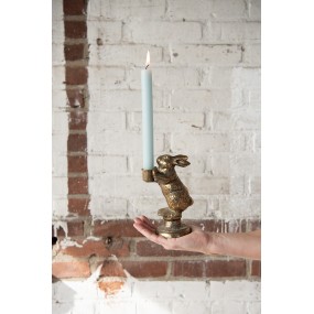 26Y5322 Candle holder Rabbit 10x7x16 cm Gold colored Iron Candle Holder