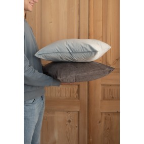 2KTU021.001DG Cushion Cover 45x45 cm Grey Polyester Pillow Cover
