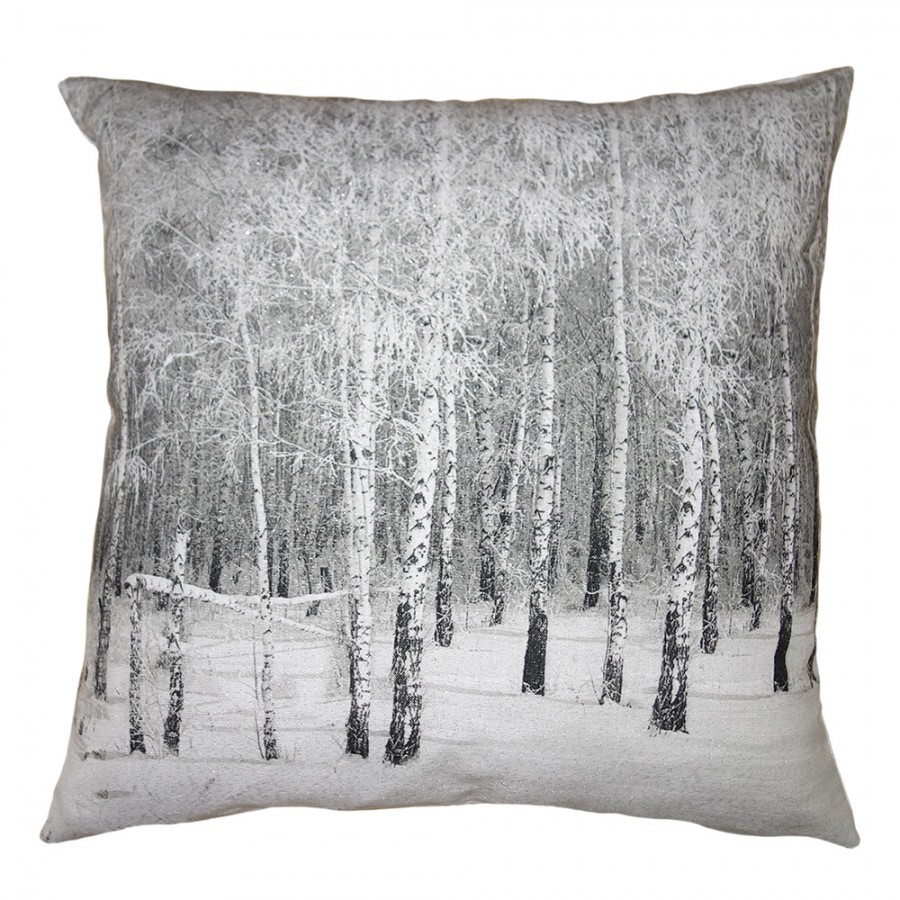 TIS21 Federa per cuscino 45x45 cm Grigio Poliestere Albero Copricuscino  decorativo