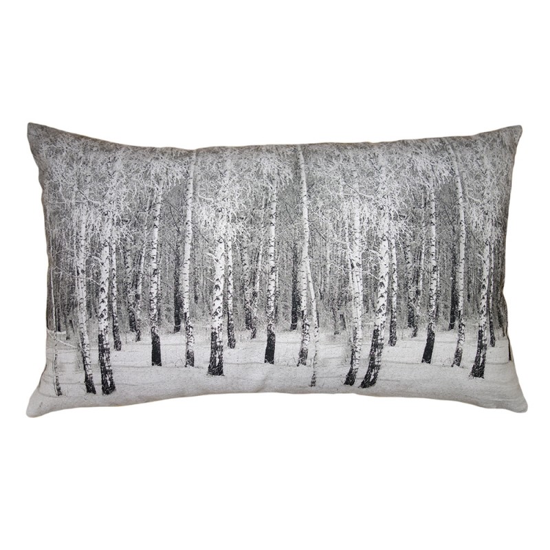 TIS36 Cushion Cover 30x50 cm Grey Polyester Tree Rectangle Pillow Cover