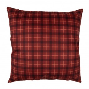 2TX21 Housse de coussin 45x45 cm Rouge Marron Polyester Cerf Housse de coussin décorative