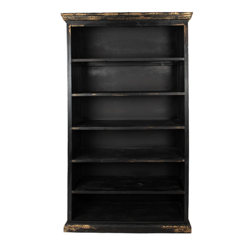 5H0681Z Bookcase 120x40x210 cm Black Wood