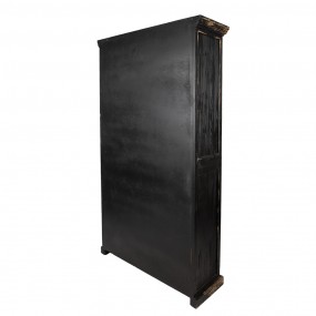 25H0681Z Bookcase 120x40x210 cm Black Wood