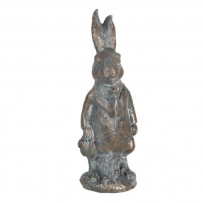 26PR3091CH Statuetta Coniglio 11 cm Marrone Poliresina Accessori per la casa
