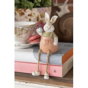 26PR4885 Figurine Rabbit 6x6x16 cm Pink Polyresin Home Accessories