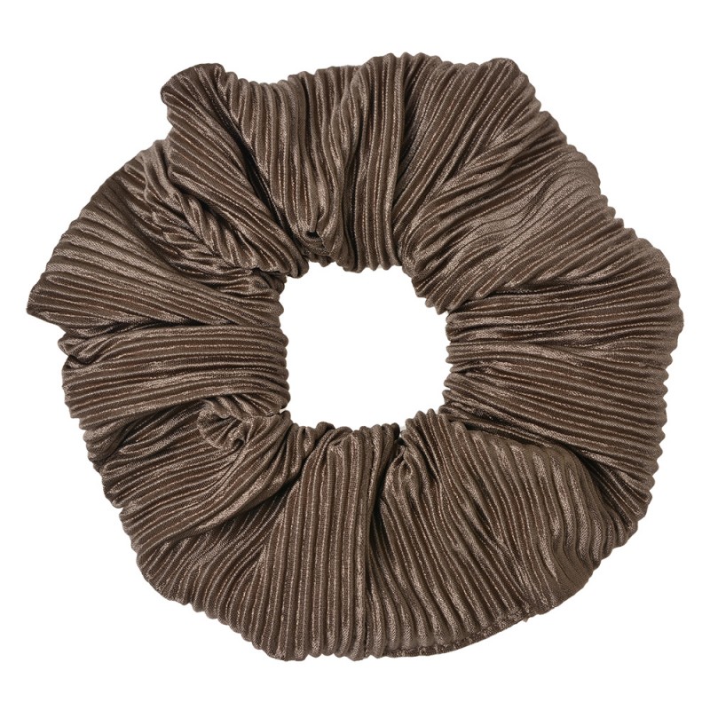 JZCO0022CH Scrunchie Hair Elastic Brown Synthetic