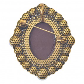 2JZPI0086 Women's Brooch Brown Metal Brooch