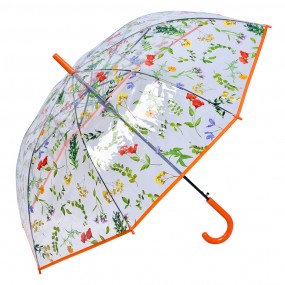 2JZUM0066O Erwachsenen-Regenschirm 60 cm Transparant Kunststoff Blätter