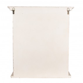 26H2306 Scaffale da parete 51x20x56 cm Bianco Prodotto in legno Mensola da parete