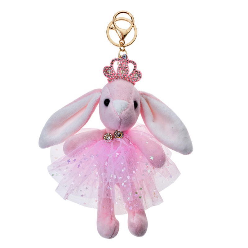 TW0577 Keychain Rabbit Pink Synthetic