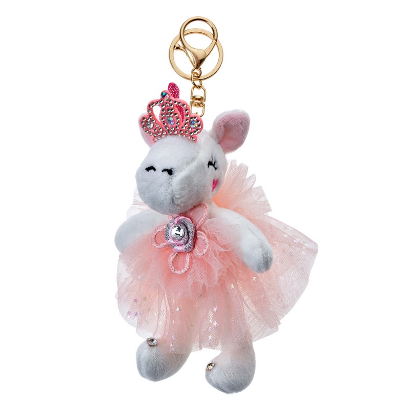 TW0579 Schlusselanhänger Einhorn Rosa Synthetisch