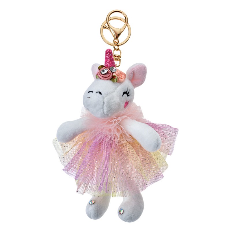 TW0580 Schlusselanhänger Einhorn Rosa Synthetisch