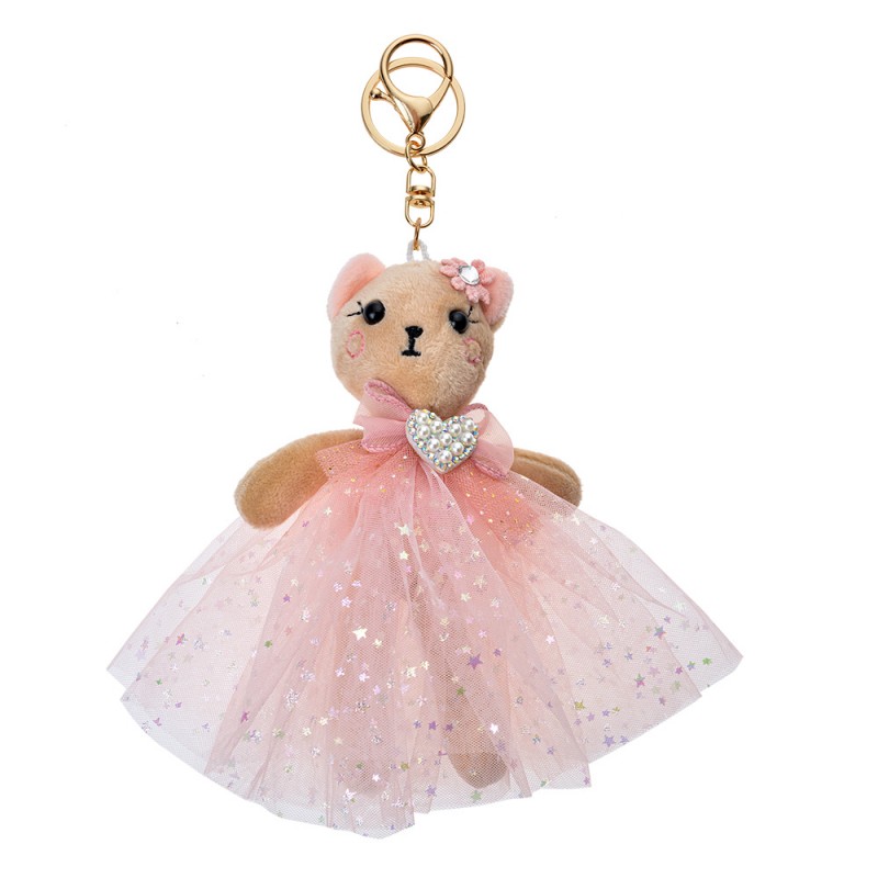 TW0582 Porte-clés Ours Rose Synthétique