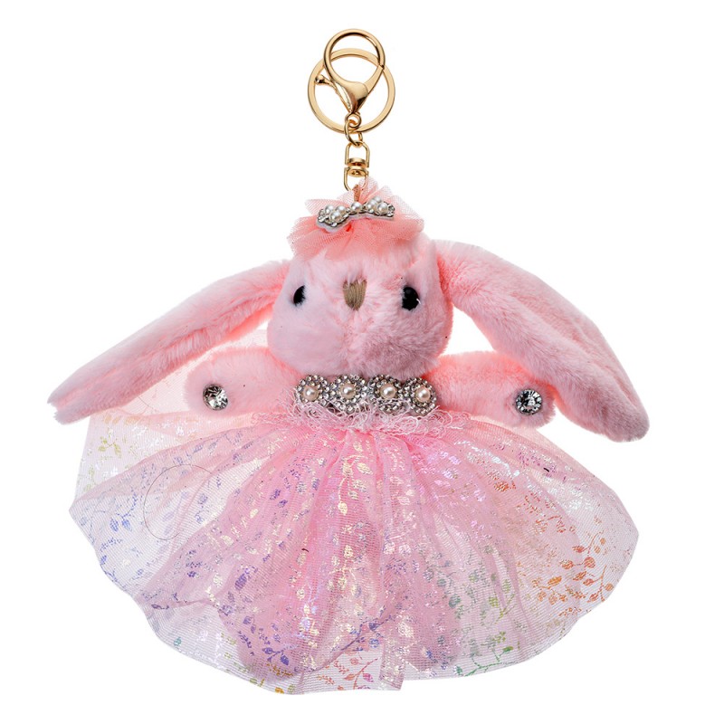 TW0586 Keychain Rabbit Pink Synthetic