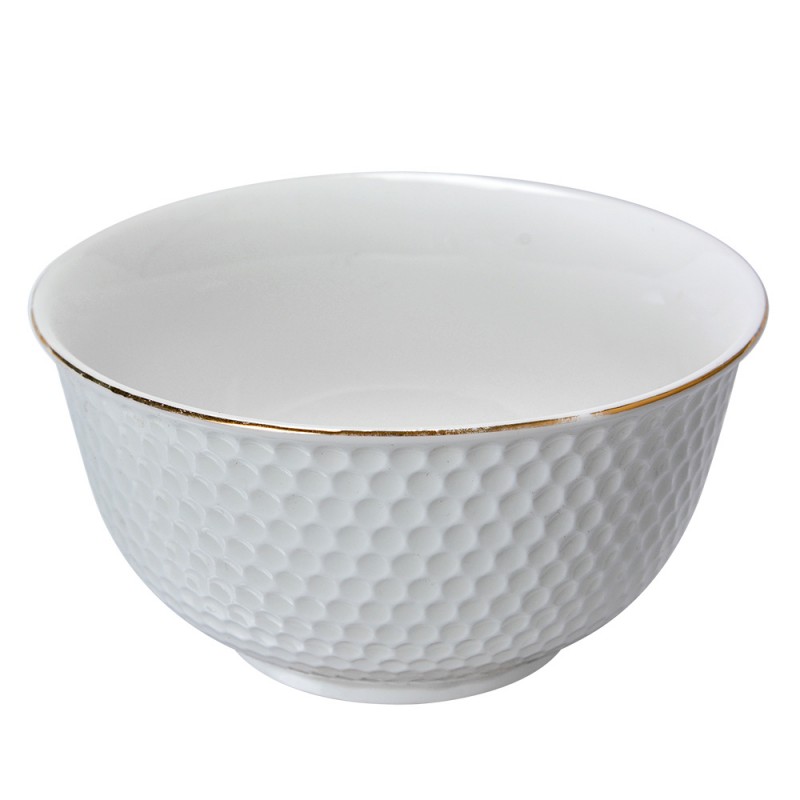 6CEBO0059 Soup Bowl 350 ml White Ceramic Serving Bowl