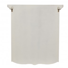 25H0661 Mensola da parete 56x23x61 cm Bianco Prodotto in legno Armadio di archiviazione