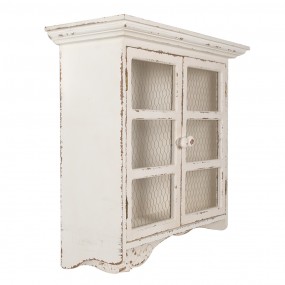 25H0662 Wall Cabinet 56x23x69 cm White Wood product Storage Cabinet