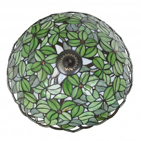 25LL-6341 Lampada da soffitto Tiffany Ø 41x24 cm Verde Vetro Lampade Tiffany