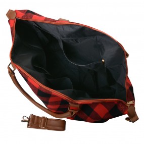 2JZBG0278 Duffle bag 56x35 cm Red Black Synthetic Bag