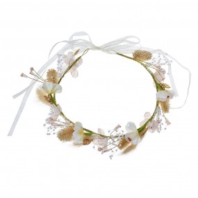 2JZHB0139 Haarband Mädchen Weiß Kunststoff Blumen Haarband Damen