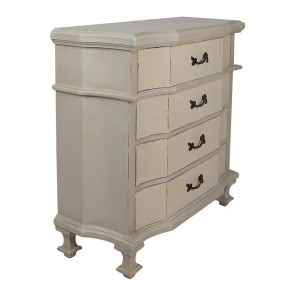 25H0669 Chest of Drawers 89x38x88 cm Beige Wood