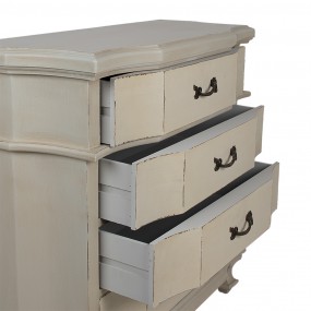 25H0669 Chest of Drawers 89x38x88 cm Beige Wood