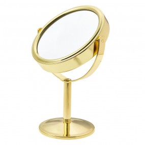 2JZSP0012 Mirror Ø 9x14 cm Gold colored Metal Glass Round