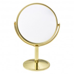 2JZSP0013 Mirror Ø 11x17 cm Gold colored Metal Glass Round
