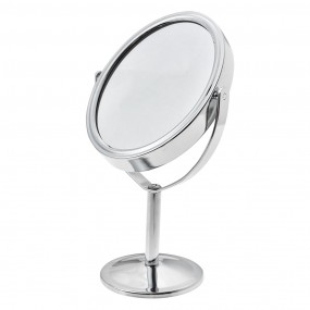 2JZSP0014 Mirror Ø 9x16 cm Silver colored Metal Glass Round