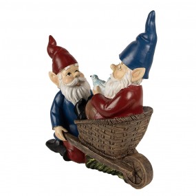 26PR4984 Decorative Figurine Gnome 23 cm Blue Red Polyresin
