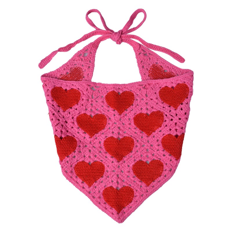 JZCBA0003 Child bandana 80 cm Pink Cotton Hearts