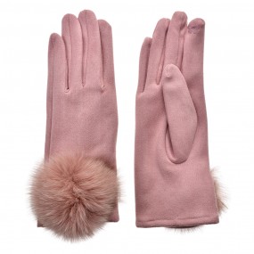 2JZGL0066P Winter Gloves 9x24 cm Pink Polyester
