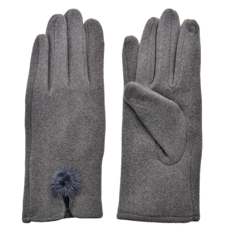 JZGL0067 Winter Gloves 9x24 cm Grey Polyester