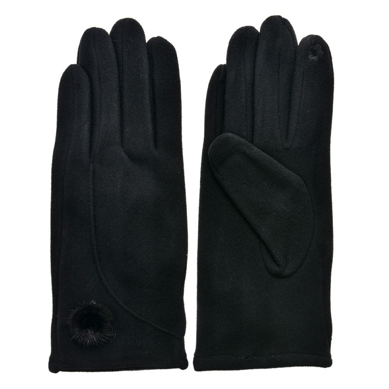 JZGL0069 Gants d'hiver 9x24 cm Noir Polyester