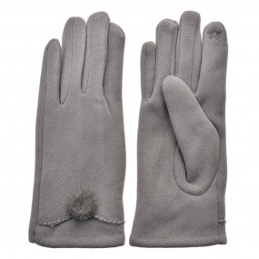 2JZGL0071 Winter Gloves 9x24 cm Grey Polyester