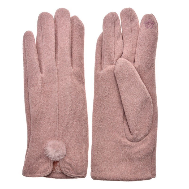JZGL0072 Handschoenen Winter  9x24 cm Roze Polyester
