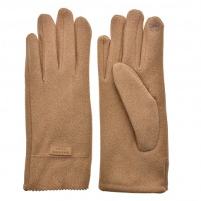 2JZGL0073 Winter Gloves 9x24 cm Brown Polyester