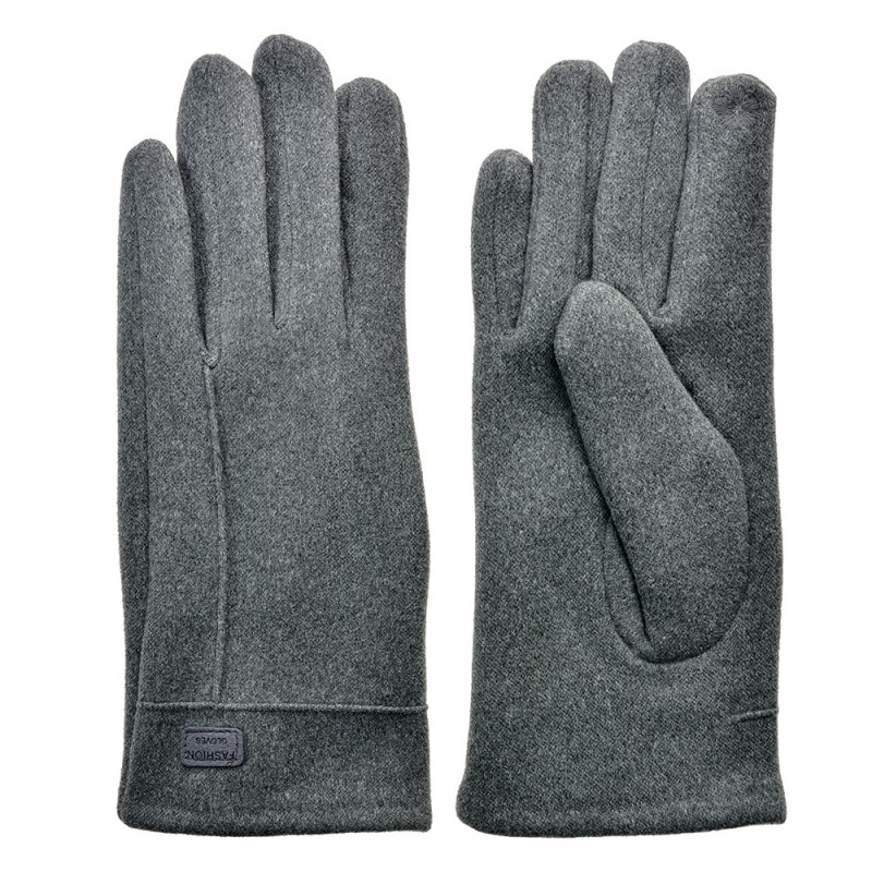 JZGL0074 Winter Gloves 9x24 cm Grey Polyester