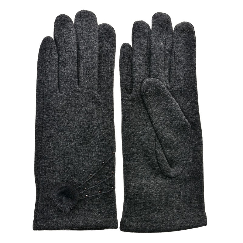 JZGL0076 Winter Gloves 9x24 cm Grey Polyester