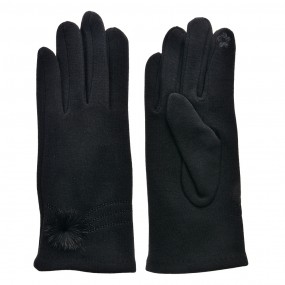 2JZGL0077 Winter Gloves 9x24 cm Black Polyester