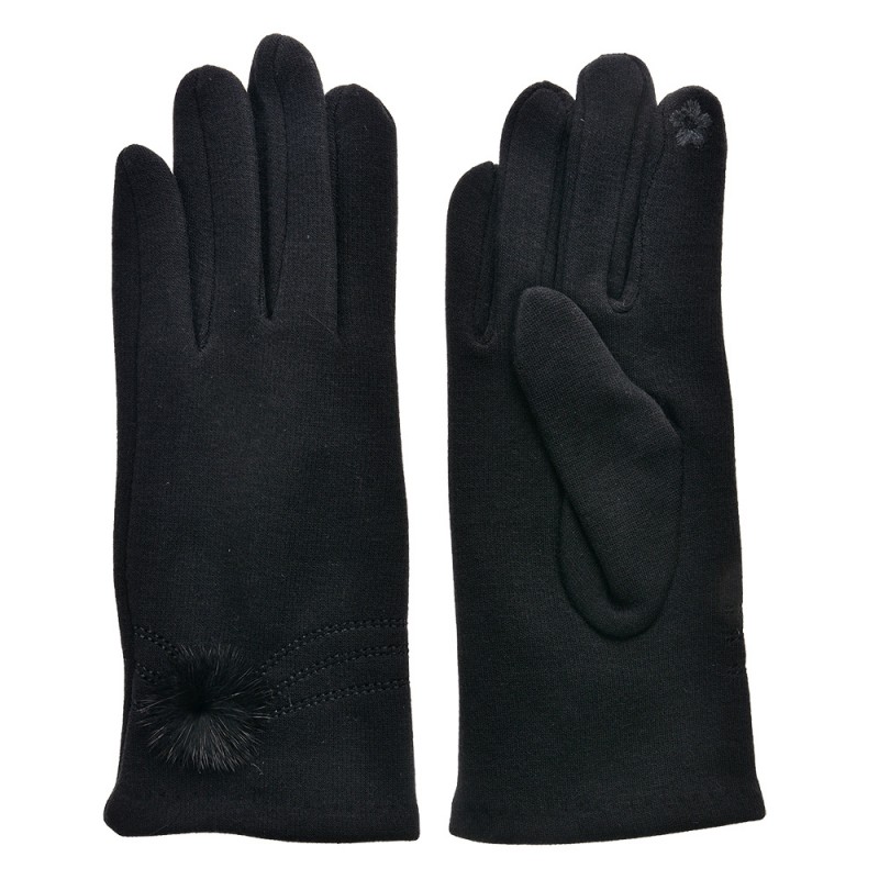 JZGL0077 Winter Gloves 9x24 cm Black Polyester