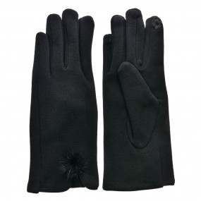 2JZGL0078 Winter Gloves 9x24 cm Black Polyester